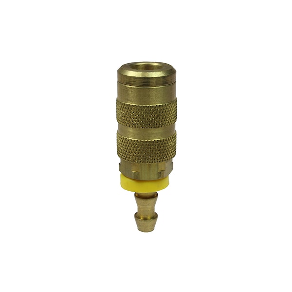 1/4" 6-Point Automotive Coupler 1/4" ID Lock-On